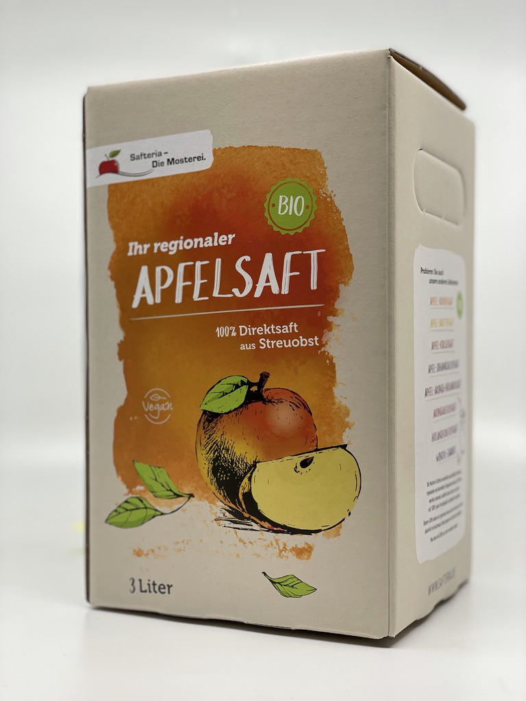 Bio-APFELSAFT 3 Liter BiB Bio-APFELSAFT 3 Liter BiB