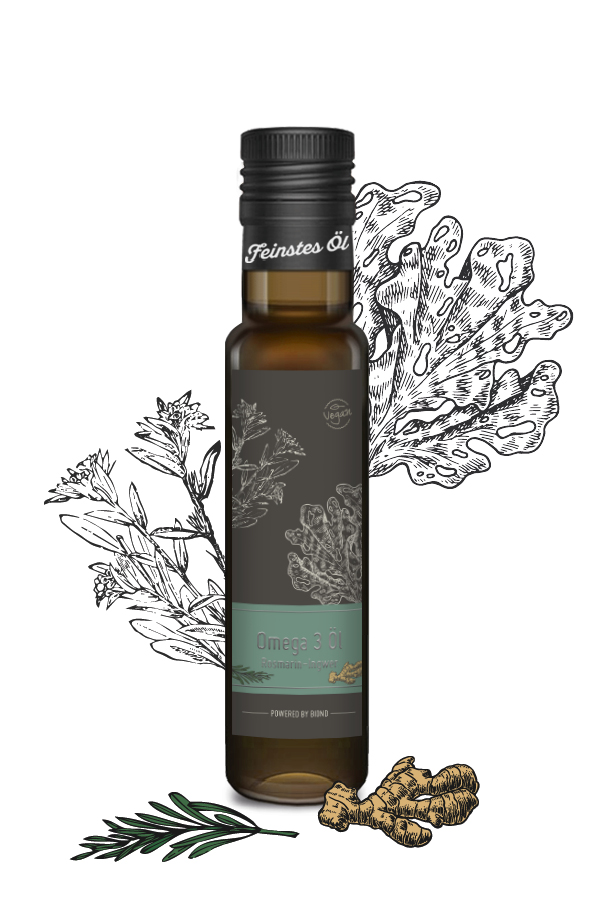 OMEGA 3 ÖL ROSMARIN-INGWER
