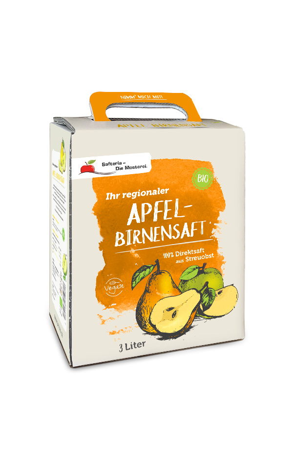 Bio-APFEL-BIRNENSAFT 3 Liter BiB Bio-APFEL-BIRNENSAFT 3 Liter BiB